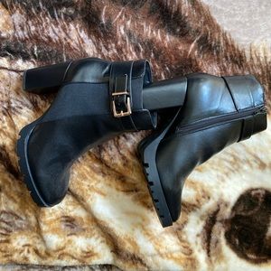 Black ankle boots